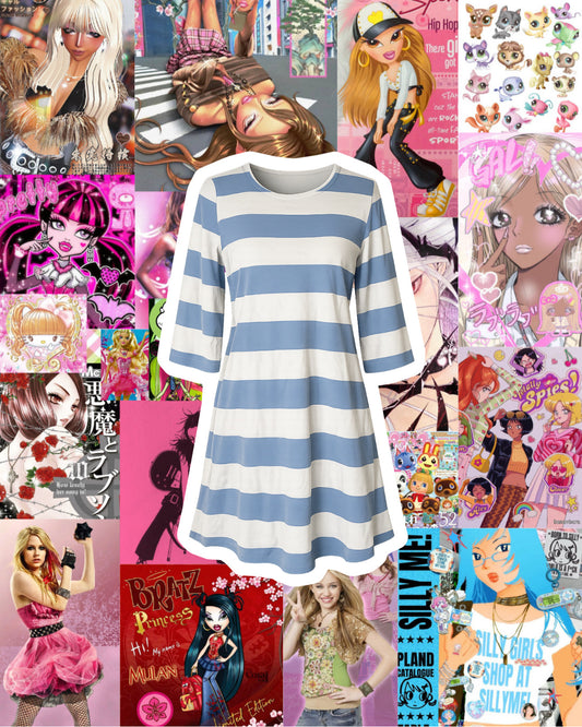 Striped Dress S-M
