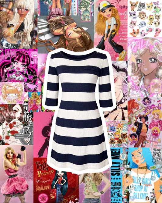 Striped Dress S-M