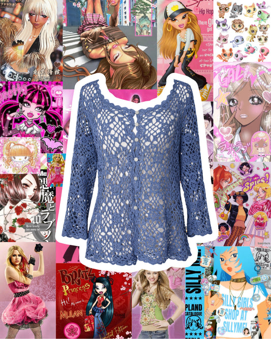 Crocheted Cardigan S-M